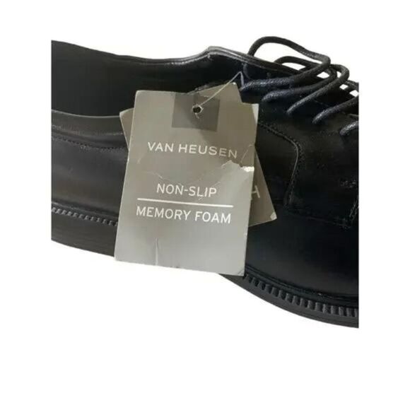 Van Heusen Dress Shoes Mens Size 10.5 Wide Memory Foam Non-Slip Comfortable - Picture 11 of 13